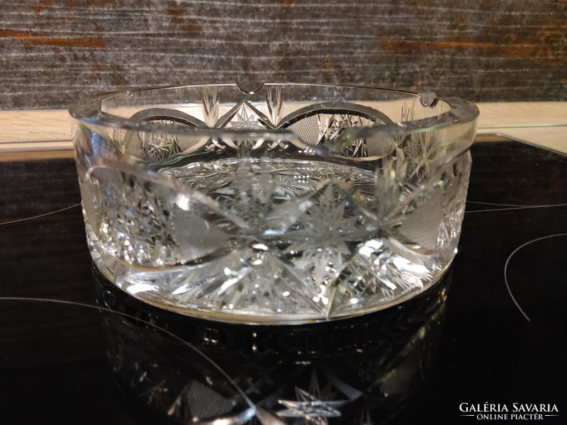 Special giant corporate ashtray glass crystal bowl 18 cm