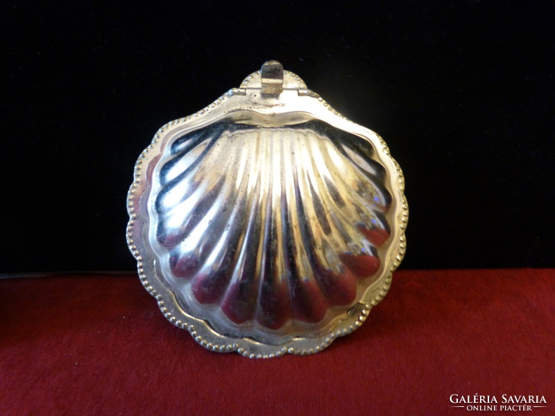 3 pcs. Silver-plated shell storage.