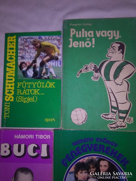 Sport témájú retro könyv - tizenegy darab együtt - 1977-1989