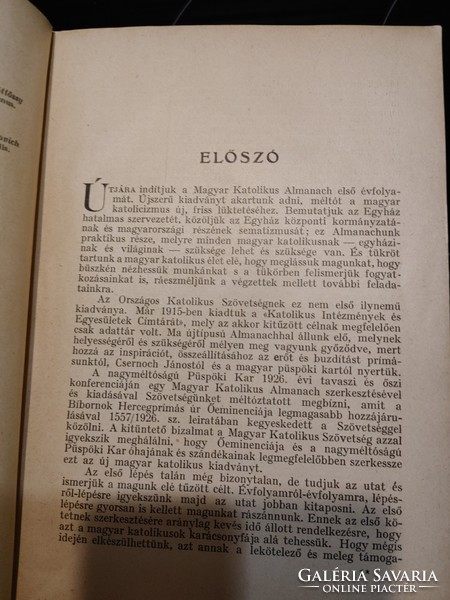 Hungarian Catholic Almanac I. Year 1927 Book of Assisi