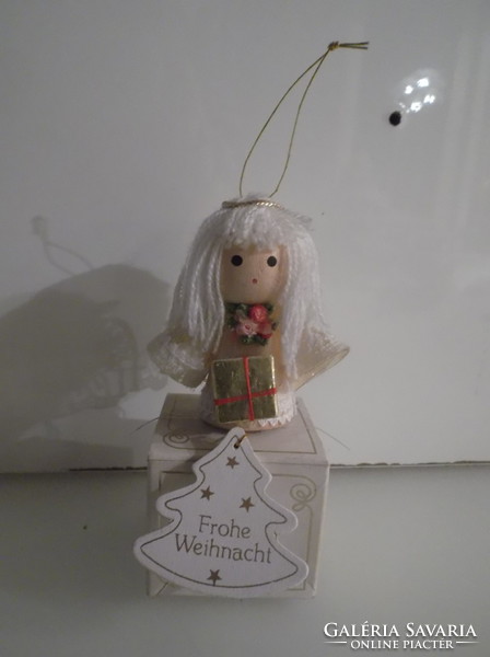 Christmas tree decoration - chocolate box - 10 x 4.5 x 4.5 cm - angel tree - cardboard box - flawless