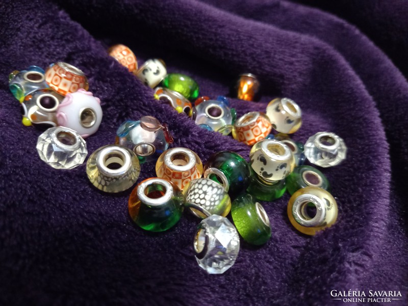 925 Silver charm Murano beads also for pandora bracelet