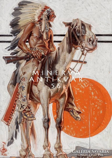 American Indian warrior multicolored horse feathered headdress legging weapon 1923 j.C.Leyendecker reprint poster