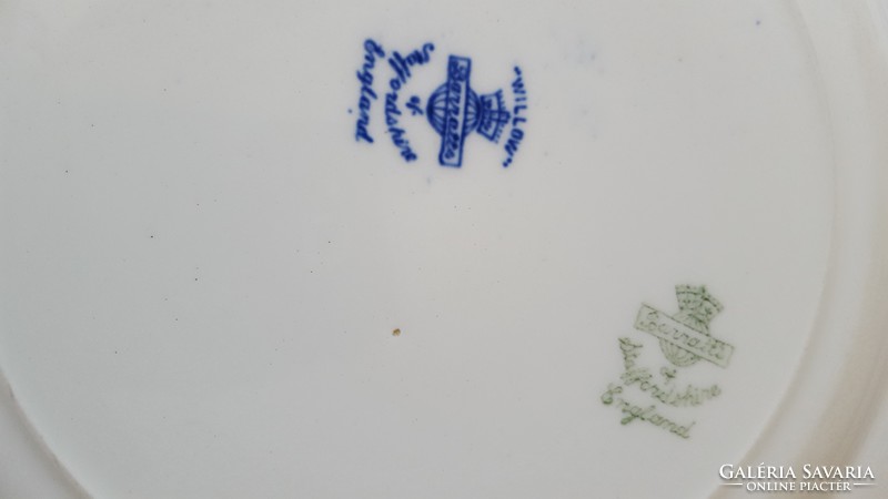 English willow barrats and old willow willow pattern, deep plates, flat plates