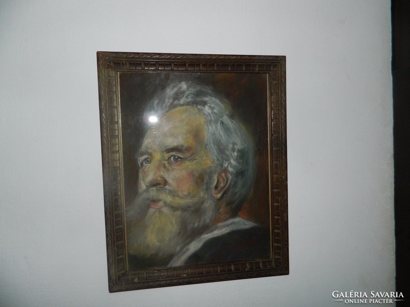Pastel image portrait-: old nobleman