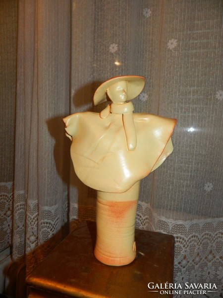 Equestrian & grid ceramic sculpture - vase - candlestick - centerpiece set