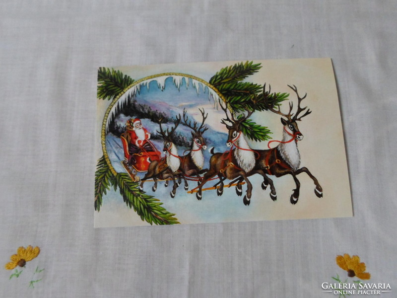 Art postcard 4: Winter, Santa (holiday, Christmas)