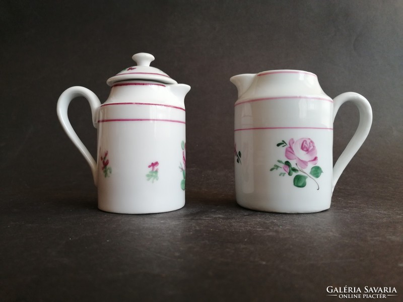 Antique Viennese pink porcelain pourers 2pcs - ep