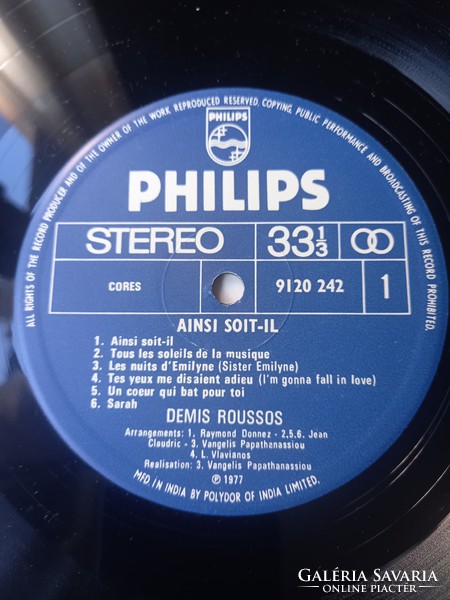 Bakelit: Demis Roussos (Philips 1977): "Ainsi soit-il"