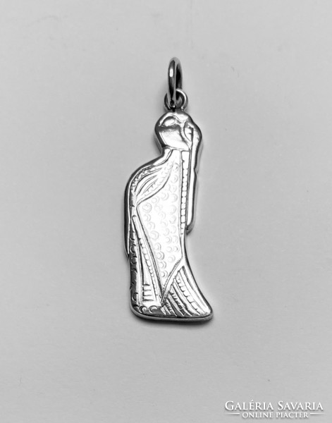 Swedish silver designer pendant.