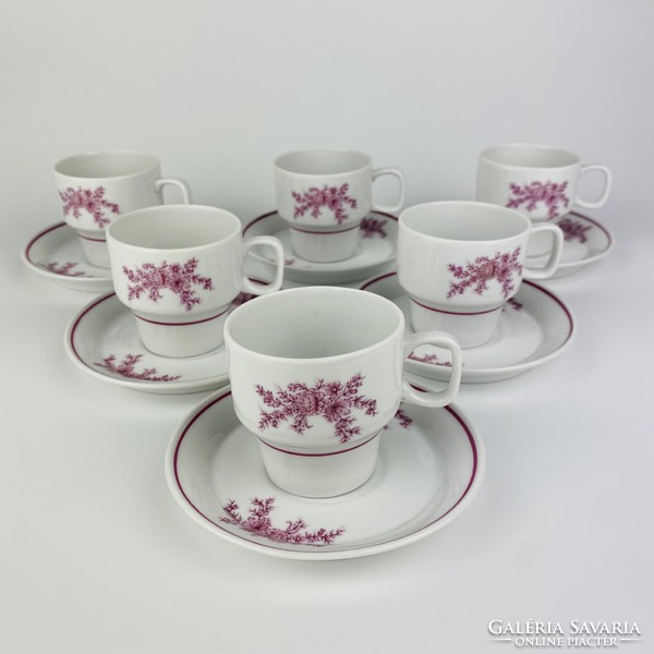 Hollóház porcelain coffee set