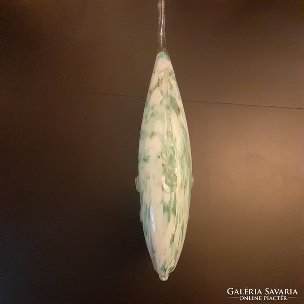 Muránói jellegű üveg díszhal 39,5 cm