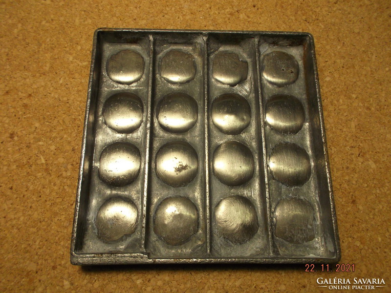 Old chocolate mold - confectionery tool --4 --- marked