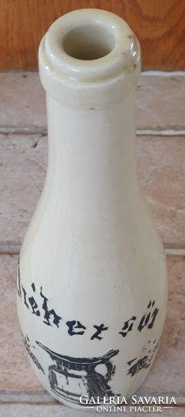 Zsolnay beer bottle with eggshell glaze