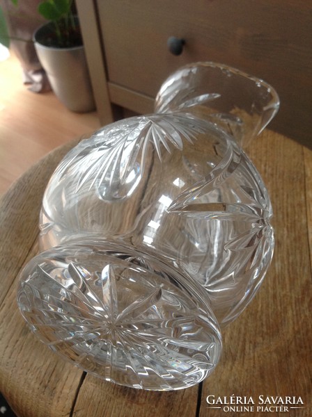 Old new condition lead crystal glass jug