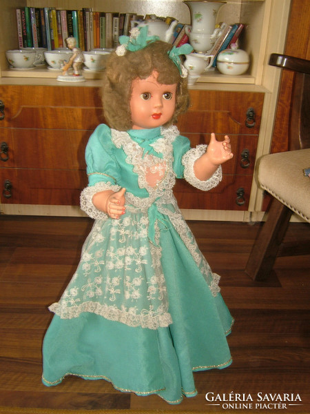 100 years old - marked -huge Italian pulp doll
