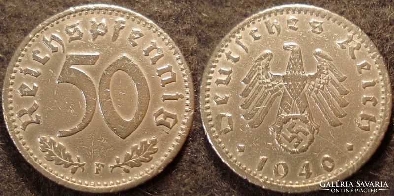 German iii. Empire 50 pfennig 1940f