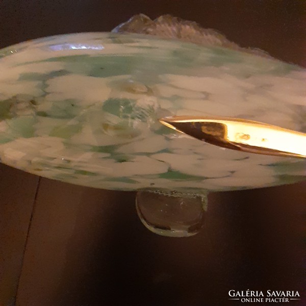 Muránói jellegű üveg díszhal 39,5 cm