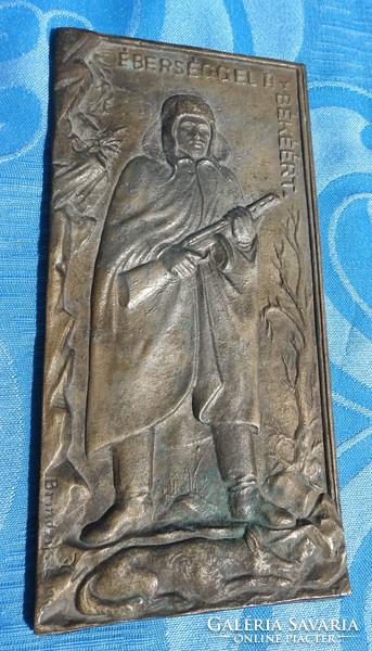 László Brindzik - bronze mural - small sculpture 