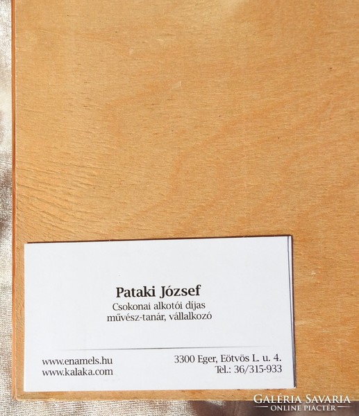 Pataki joseph - fire enamel picture - grace to the crucified