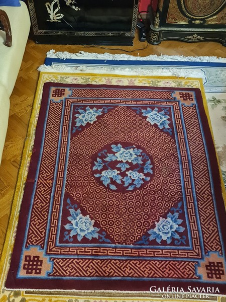 Old chinese carpet (dark red color)