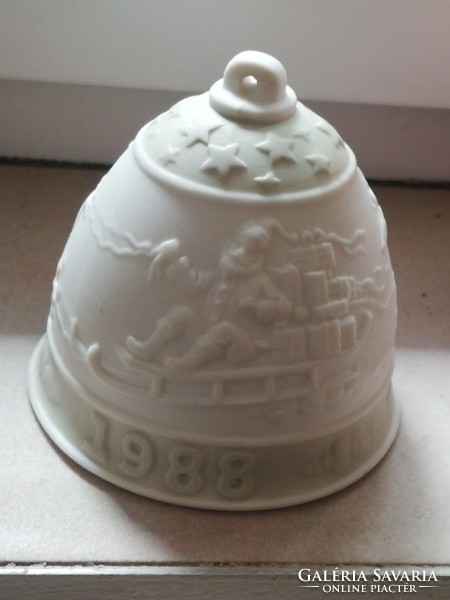 Lladro porcelán karácsonyi csengő-harang 1988