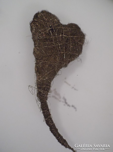 Heart - 16 x 7 cm - made of copper wire - flawless