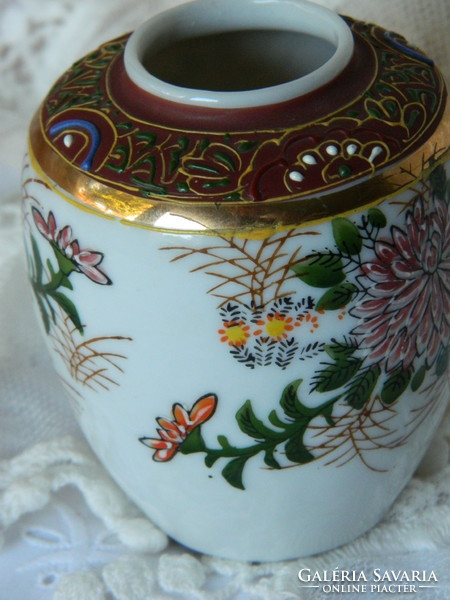 Japán Tokusei kézzel festett porcelán váza 1950