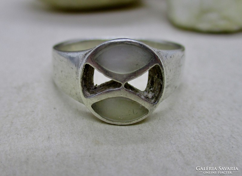 Szép régi kézműves ezüst gyűrű