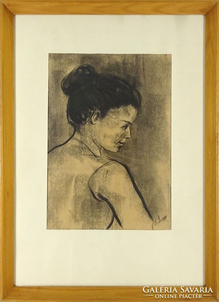 1G884 XX. századi magyar festő : Női portré