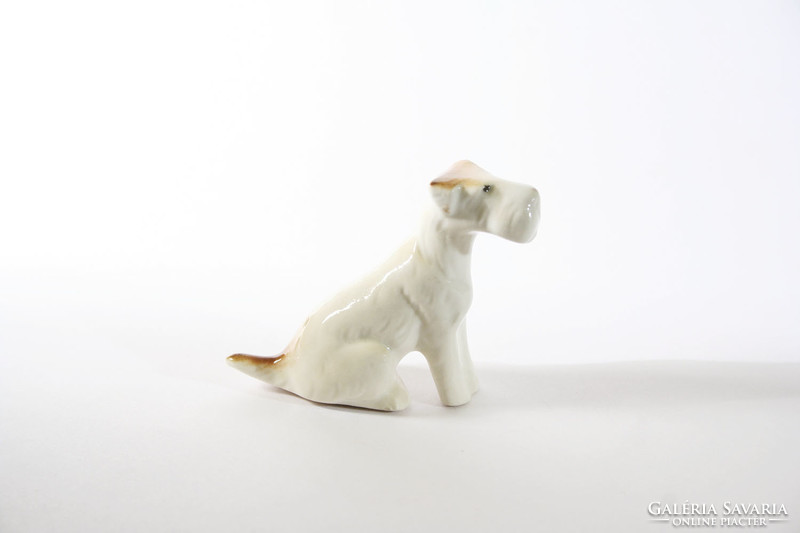 Porcelán kutya Foxi 4cm