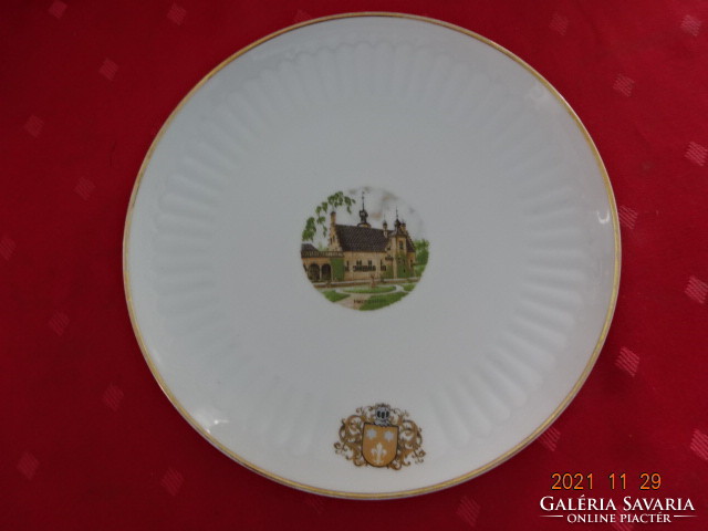 Bavaria German porcelain small plate with coat of arms, diameter 20 cm. He has!