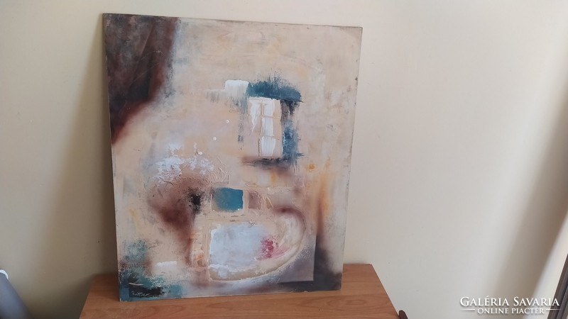 (K) Festmény Ruttner Tamás "Otthon" 50x60 cm