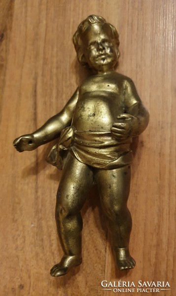 Antik bronz putto, angyal szobor