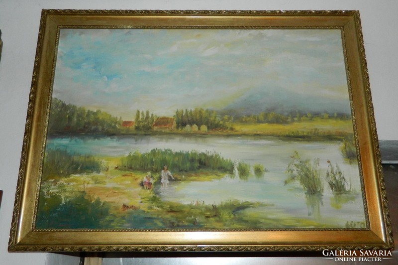 Unidentified - marked oil / canvas painting life image