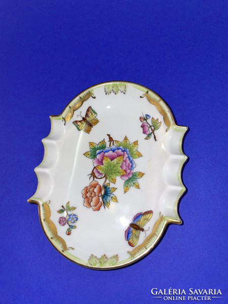 Herend Victoria patterned large ashtray