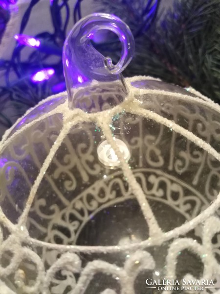 Christmas glass sphere decor
