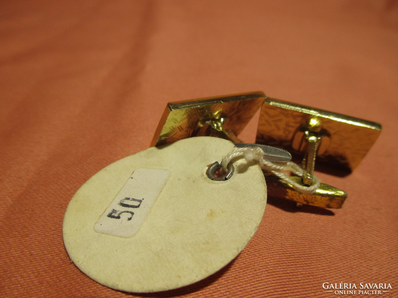 Retro gold-silver cufflinks button