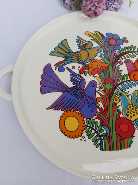 Beautiful Villeroy & Boch Acapulco Bird Pigeon Large Offering Roast Roast Collector