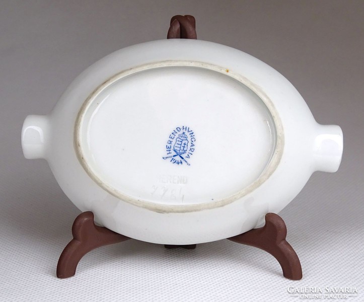 1G983 Herend porcelain ashtray with green apponyi pattern 1944