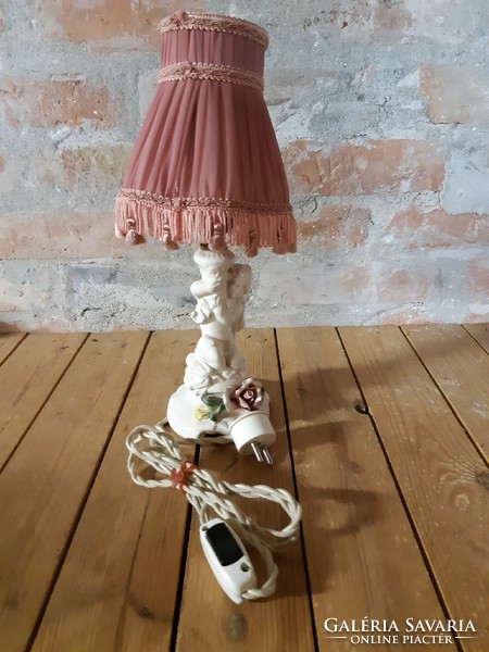 Antik nápolyi capodimonte porcelán lámpa
