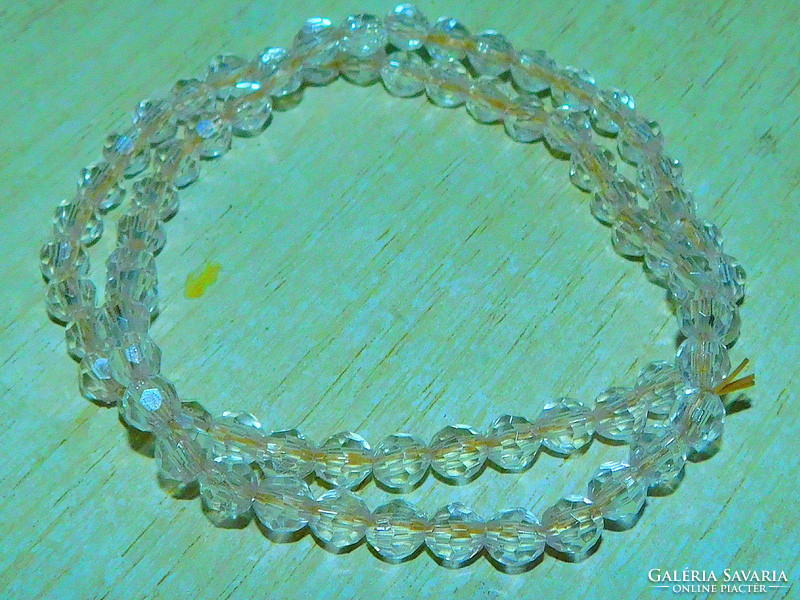Sparkling Czech glass bead necklace bracelet anklet