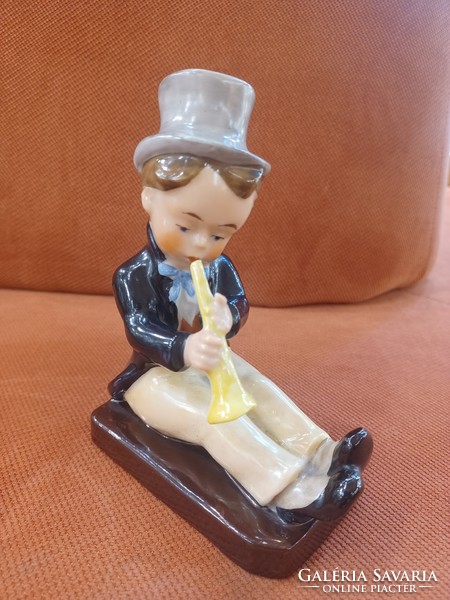 Porcelain figurine with hummel character