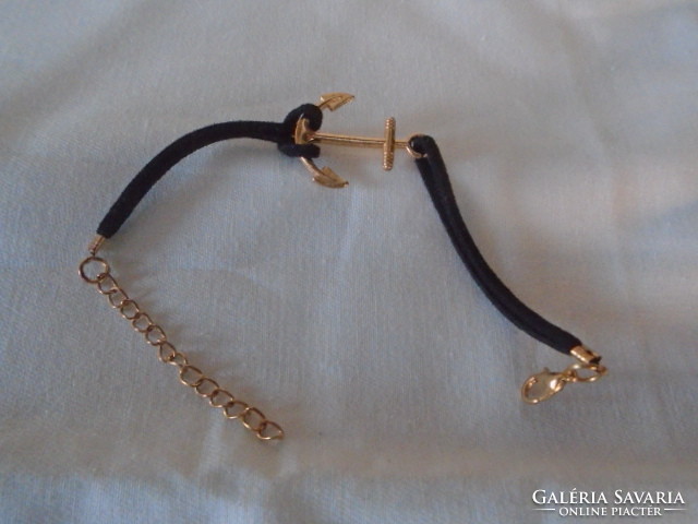 Modernist designer bracelet with anchor leather mount for a new excellent gift