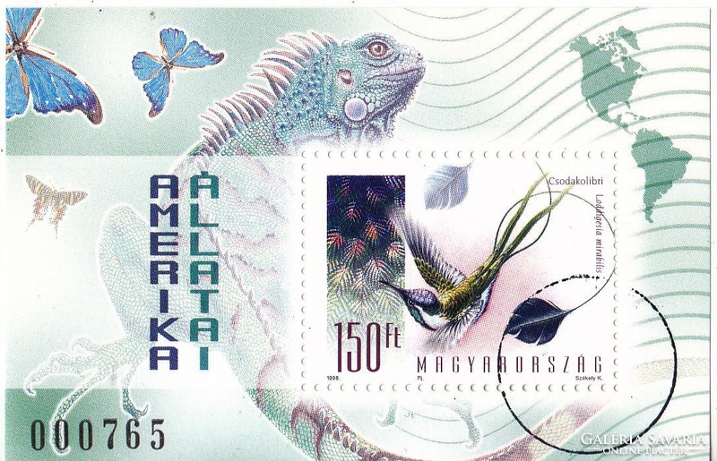 Hungary commemorative stamp block 1998