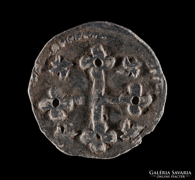 Silver denarius - iii. András (1290-1301) c.I .: 380 H.:430 Hunger: 328 - examination report, certificate