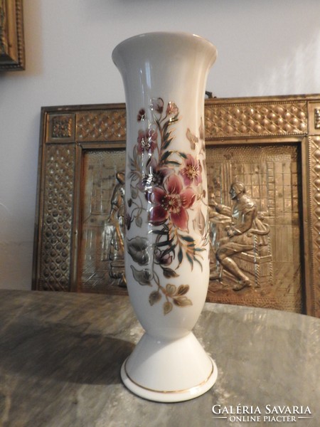 Large luxury vase with gold-painted zsolnay