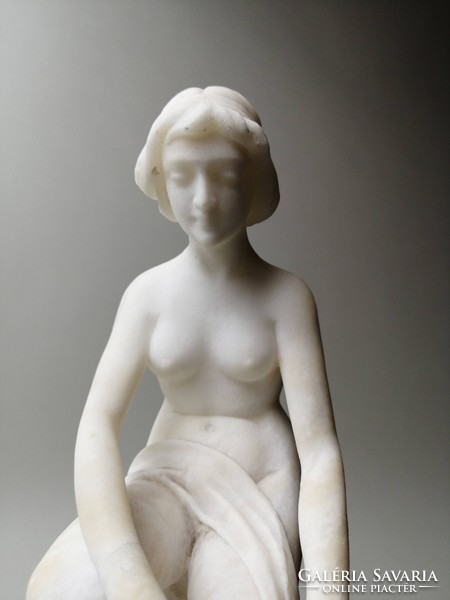 Art Nouveau marble sculpture