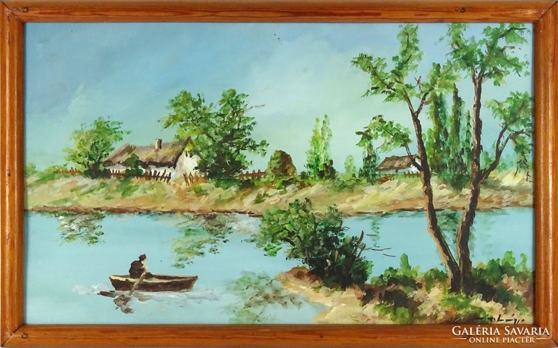 1H025 xx. Century Hungarian painter: boatman