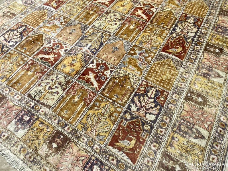 Kayseri 100% silk rug in gold color !!!!